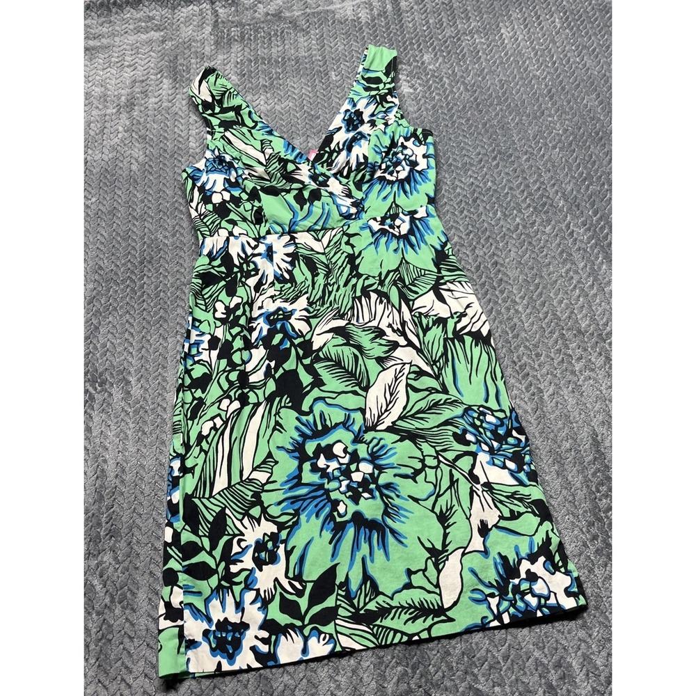 Plenty Dresses by Tracy Reese Pleated Floral Dress Multi Women Size 4 Lined Top - Picture 1 of 10